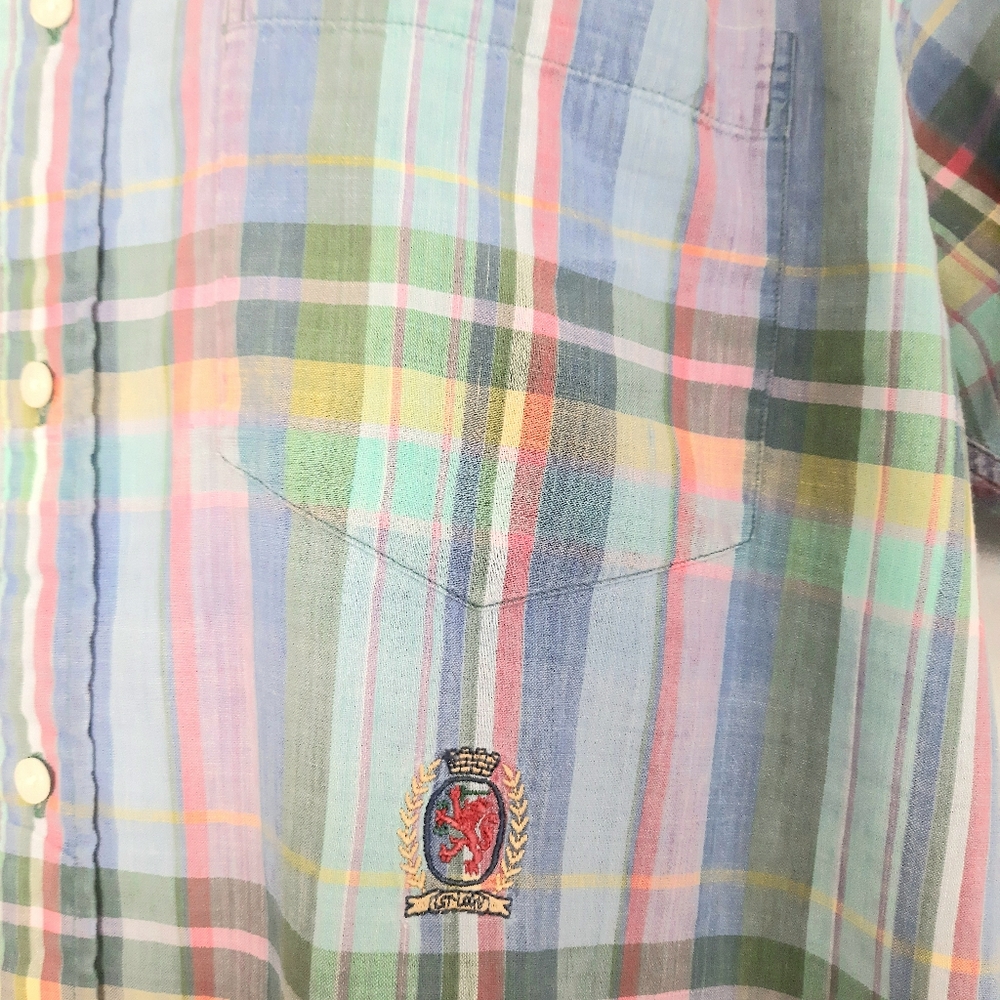 Mens Tommy Hilfiger Shirt Button Down Men Medium - Picture 3 of 6